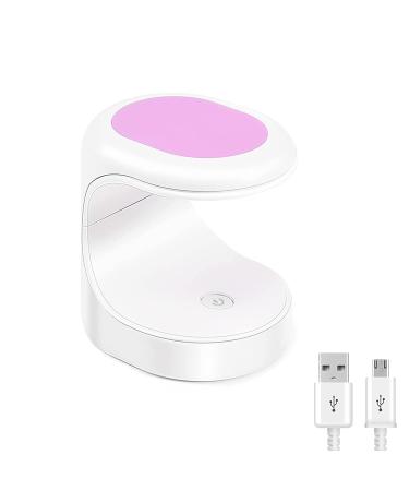 UV Nail Lamp ANGNYA 9W Mini Nail Dryer Portable UV Lamps for Gel Nails USB Gel Lamp 60S Quick Drying Nail Lamp for Gel Polish (Purple)