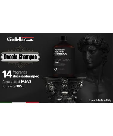 Goodfellas Smile Luxury 3-in-1 Body Wash & Hair Shampoo for Men - 17oz - Made in Italy - Amber Fougere Scent - International Shipping - Buy Online on SooperMarket.com