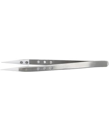 Straight Head Tweezers Tweezer Straight Tip Tweezers Straight Head Fine Tip Stainless Steel Ceramic Anti Magnetism Jumper Repair Tweezers Tweezer - Buy Online on SooperMarket.com