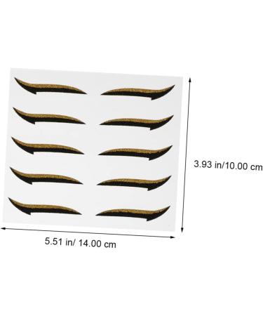 WOFASHPURET Double Sided Eyelid 20 pairs Red Makeup Eye Charming Eyelid Gold Eyeliner Black Purple Tapes Eyeshadow Shiny Double - Buy Online on SooperMarket.com