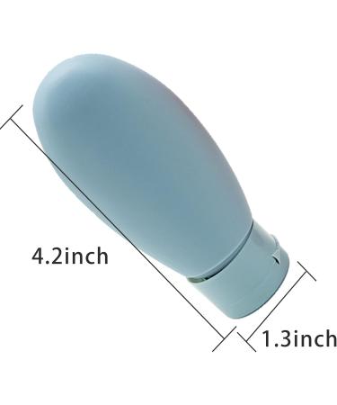 3 Piece Travel Bottle Set - 60ml Refillable Squeeze Bottles for Toiletries Shampoo & Conditioner with Storage Bag - Perfect for International Travel - Buy Online on SooperMarket.com