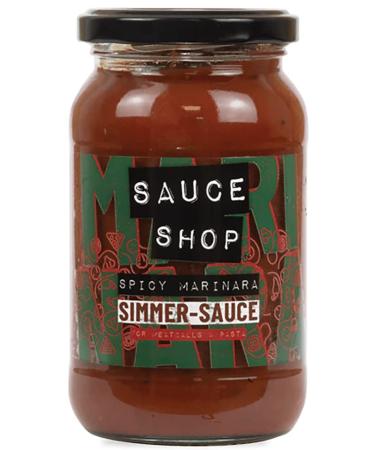 Sauce Shop | Spicy Marinara Simmer Sauce | Perfect for Meatballs | Vegan | 360g