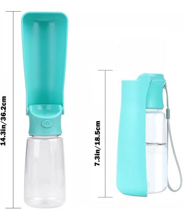 Emwel Foldable Water Bottles for Dogs - Leak-Proof 550ml Portable Puppy Dispenser for Travel Hiking & Walks - Buy Online on SooperMarket.com
