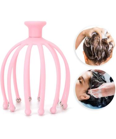 Head Massage Spider - Pink Scalp Massage Brush & Stress Reduction Device | Ultimate Hair Therapy Tool - Buy Online on SooperMarket.com