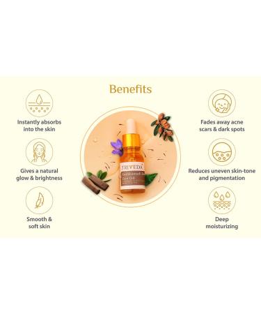 Kumkumadi Face Oil - 21 Ayurvedic Herbs | Cold Pressed Argan & Saffron | Brighten Dark Spots & Uneven Skin Tone | 0.50 Fl. Oz (15 Ml - Buy Online on SooperMarket.com