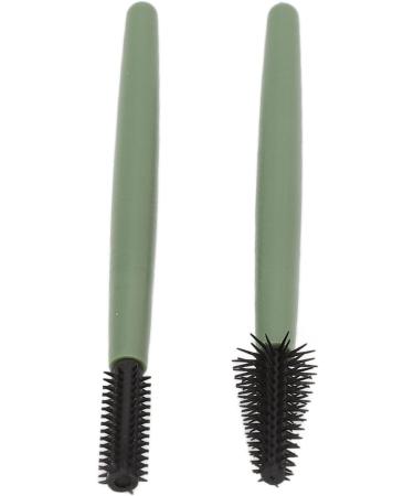 Verdant Touch Makeup Brush Silicone Eyelash Brush Set Portable Mascara Brush Reusable Makeup Brush with Washable Dustproof Box Green - Buy Online on SooperMarket.com