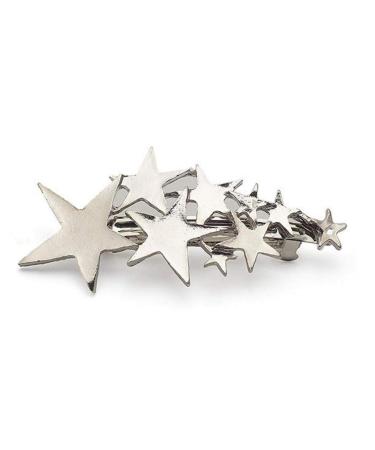 1pc Alloy Hairpin Silver Hair Ornament Hair Clip Stars Shape Hair Pins Women Cute Star Hair Styling Jewelrys