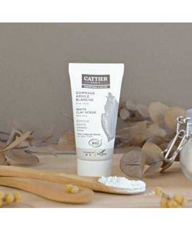 Cattier Mini Peeling - White Clay Exfoliator for All Skin Types - 30 ml | International Shipping Available - Buy Online on SooperMarket.com