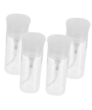 Gogogmee 1 Set Nail Polish Remover Bottle Press Bottle Makeup Remover Bottle Empty Bottle Press down Bottle Nails Nail Polish Pump Dispenser Nail Polish Push down Bottle White The Pet