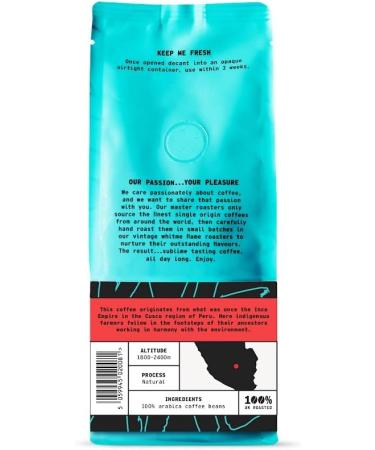 Coffee Beans 227g Bag Whole Bean Coffee Peru Coffee Beans Chocolate & Fruits Notes 100% Arabica Light Roast Speciality Freshly Roasted Single Origin (We Are Coffee Co) Whole Bean 227 g (Pack of 1) - Buy Online on SooperMarket.com