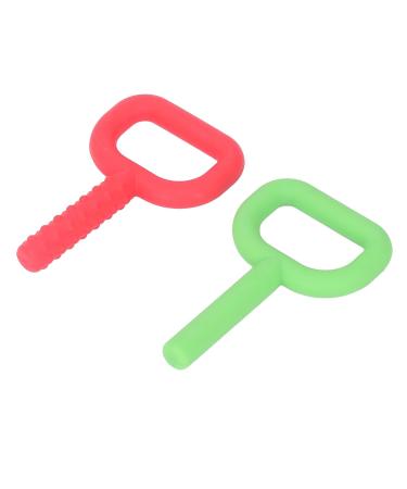 D Letter Hand Chew Toy - Silicone Sensory Teething Toy for Autistic Children | 2 Pack - Safe Soft & Durable - Buy Online on SooperMarket.com