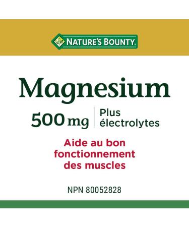 Nature's Bounty Omega 3 6 9 Fish Oil 1200mg Pills Supplement Helps Support Cognitive Health and Brain Function 200 Softgels & Magnesium 500 mg Plus Electrolytes 150 Tablets (Package May Vary) Supplement + Magnesium 500 mg - Buy Online on SooperMarket.com