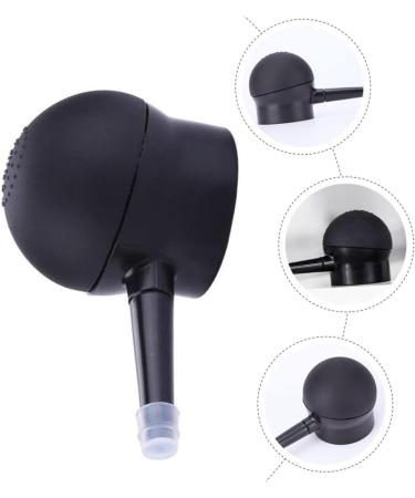 PLAFOPE 4 Pcs Silicone Nozzle Hair Fibers Pump Loose Powder Spray Powder Applicator Black - Buy Online on SooperMarket.com