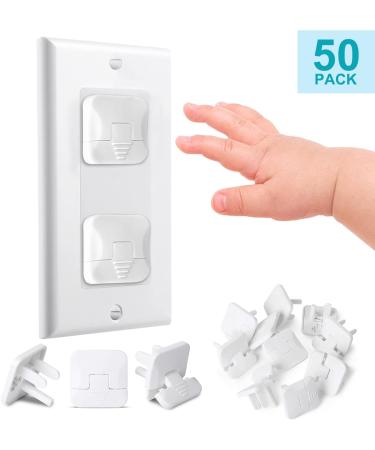 HiCanwn 50 Pack Outlet Covers Baby Proofing Plug Covers Child Proof Electrical Protector Safety Socket Covers Electric Outlet Pulg Covers for Baby Child White - Buy Online on SooperMarket.com