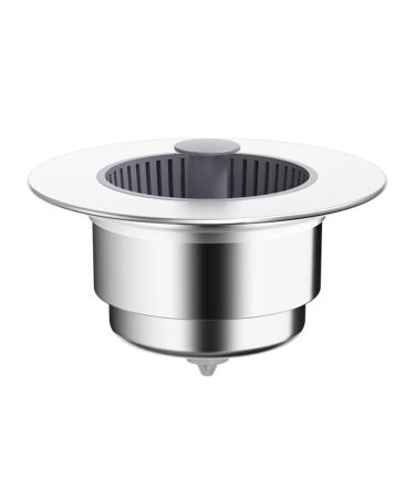 Upgraded Sink Filter Bathroom Shower Hair Filter Catch Drain Cover Kitchen Sink Plug Strainer Hole Easy Waste Disposal Sink Size Basket