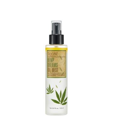 Soo'AE Hemp Dreams Face Oil Mist - NOURISHING + HYDRATING Hemp Oil toner Hemp Seed Oil Face mist Olive oil Coconut water moisturizing hydration facial mist body mist spray Fine mist facial spray