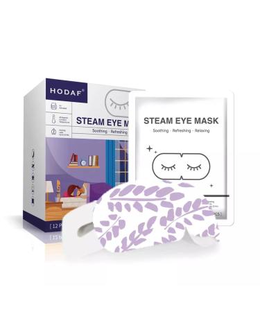 NEW UPDATED 12 Pcs Gentle Steam Eye Mask | Lavender Self Heating Gentle Warm Steam Eye Mask for Dry Eyes| Masks for Dark Circles Relaxation and Puffy Eyes |Disposable Hot Sleep Eye Mask