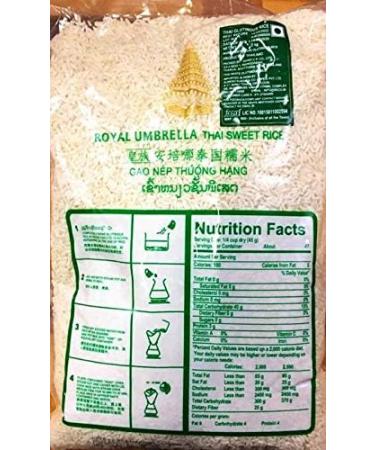 Royal Umbrella Thai Glutinous Rice 2kg - Premium Quality Sticky Rice - Buy Online on SooperMarket.com