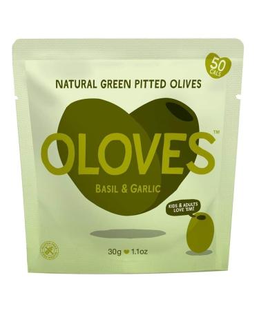 Oloves Basil And Garlic 1.1oz (Pack of 10)