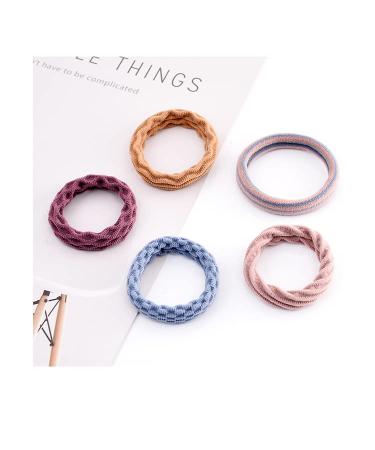 Wetopkim 60 Pcs Non-Slip Hair Ties for Thick, Heavy, and Curly Hair - Lightweight, Seamless, Highly Elastic - Buy Online on SooperMarket.com