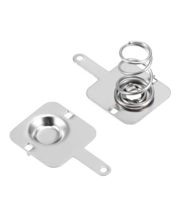 uxcell 20 Pairs AA Battery Positive Negative Conversion Spring Contact Nickeling Plate 11.28mmx11.5mm