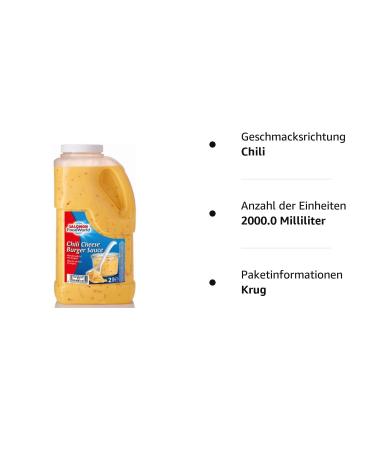 Buy Salomon Chili Cheese Burger Sauce - Spicy Chili Seasoning Sauce 2000ml | International Shipping Available - Buy Online on SooperMarket.com