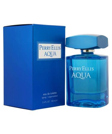 Perry Ellis Aqua Eau de Toilette Spray for Men 3.4 Ounce (Pack of 3) - Buy Online on SooperMarket.com