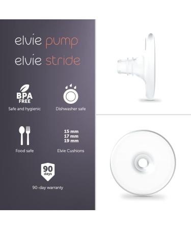 Elvie Nipple Cushions (2 x 19mm) Fitting in Elvie Pump and Elvie Stride | Enhance fit for Improved Suction Comfort and Efficiency. Available in 15 mm 17 mm 19 mm  - Buy Online on SooperMarket.com