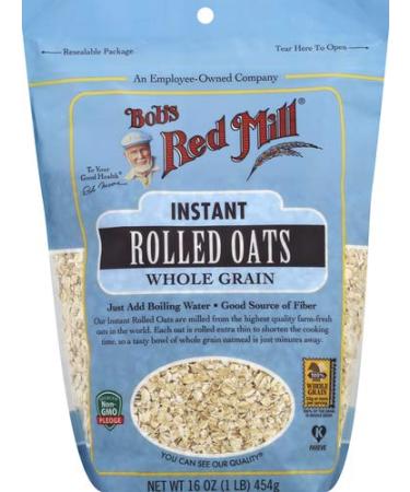 Bob's Red Mill Instant Rolled Oats, 16 Oz 16 Ounce Resealable