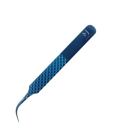 Professional tweezers for eyelash extension High precision volume tweezers made of stainless steel (JM2-4 Blue)