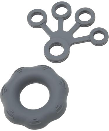 Hand Grip Strengthener Silicone Finger Exerciser for Weak Hands Lightweight and Skinfriendly (Dark Grey) - Buy Online on SooperMarket.com