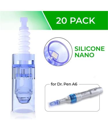 Dr. Pen Ultima A6 Silicone Nano Cartridges - 20 Pack (0.25mm) - Disposable Replacement Parts - Buy Online on SooperMarket.com