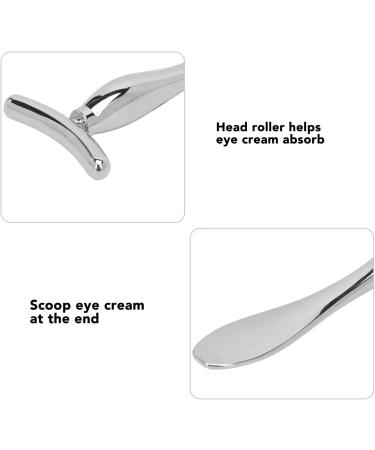 Eye Cream Scoop Stick - T Shape Zinc Alloy Applicator & Massager for Facial Anti-Aging Silver - Buy Online on SooperMarket.com
