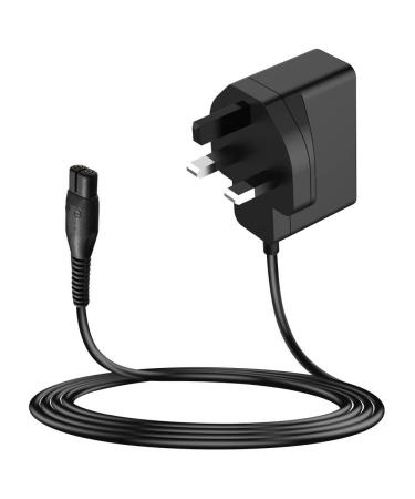 MEROM 4.3V 70MA(0.07A) Shaver Charger for A00390 Power Cord Compatible with Philips Norelco One Blade QP2520 QP2520 / 30 QP2520 / 70 QP2520 / 90 Hybrid Electric Trimmer and Shaver Power Supply