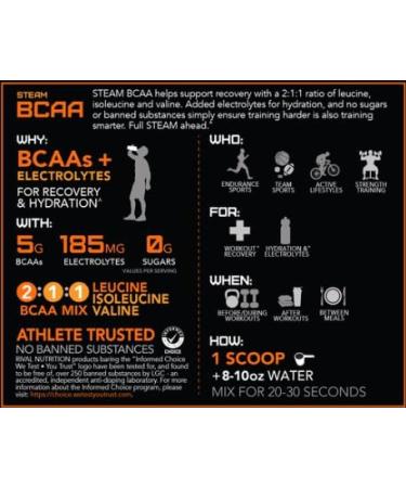 STEAM BCAA Juicy Orange 225g - Buy Online on SooperMarket.com