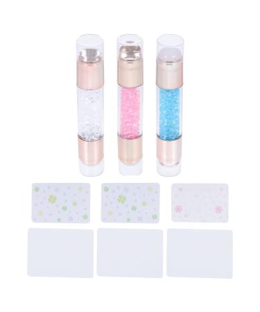 Beaupretty 3 sets nail stamp DIY nail stamping horses nail art pressure-rubber temple nail manicure agent silicone stamp gel stamp set for nail art nail-dip kit pointed france pebble gel