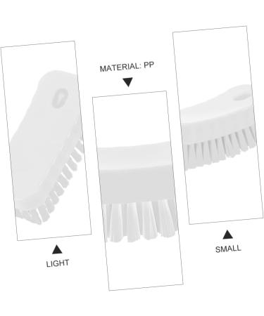 PLAFOPE Nail Brush Fingernail Clean Handle Fingernail Scrubber Finger Nail Scrubber Nail Scrubbing Brush Cleaning Brush Shoes Cleaner Shoe Cleaner White Food Grade Polyester Cleaning Ball 11.5x5cm White - Buy Online on SooperMarket.com