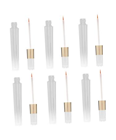 Mikinona 6pcs Bottle Clear Eyeliner Bottle Eye Gloss Tube Clear Container