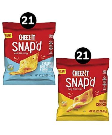 Cheez-It Snap'd Snack Crackers Variety Pack - Family Favorite for Kids & Adults - 42 x 0.75 oz - Buy Online on SooperMarket.com