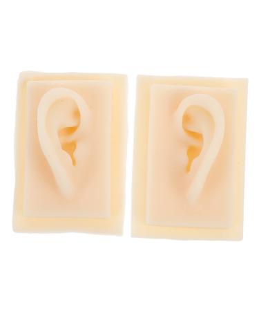 Silicone Tool 1 Pair Ear Model Science Teaching Tools Teaching Aid Ear Model Human Body Model Massage Tool Pro Tools Ear Models Ear Presentation Model Ear Model Body