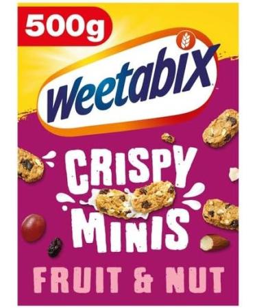Weetabix Crispy Minis Fruit & Nut 500g and Weetabix Crispy Minis Chocolate Chip 500g (2 Pack Mixed Bundle) - Buy Online on SooperMarket.com