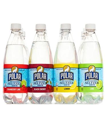 Polar Beverages Seltzer Sparkling Water Variety Pack Flavored Seltzer Drinking Water 12 x 20 Ounce