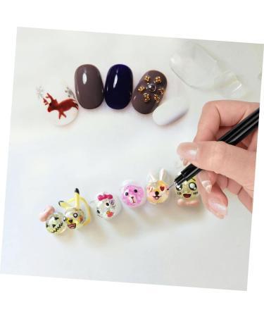 minkissy Nail Art Pen Nail Set Tool Black Nail Accessories Nail Art Design Tools Good Pens for Line Art Fine Line Art Pens Manicure Pen Nail Art Decor Pen Nail Salon Pen Body 1pc - Buy Online on SooperMarket.com