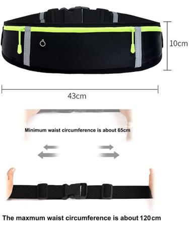 Waterproof Adjustable Running Bag | Passelts Cell Phone Hip Pocket for Jogging Fitness Cycling & Travel - Black - Buy Online on SooperMarket.com