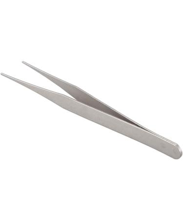 Daweglop Stainless Steel Pointed Tweezers 4.5 - Precision Silver Tweezers for Eyebrows & Beauty | Fast International Shipping - Buy Online on SooperMarket.com