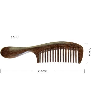Comb Golden Silk Sandalwood Comb Large Thick-Handled Massage Comb Thick-Tooth Curling Comb Unisex wooden comb (Size : Small) - Buy Online on SooperMarket.com
