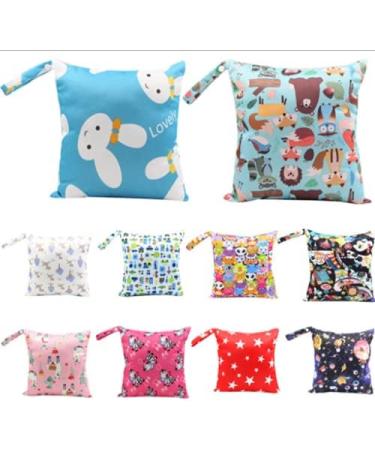 Baby Diaper Bag Wet Dry Organizer - Waterproof Zipper Bag, Reusable Cloth Wet Bag (Color 10 M) - Buy Online on SooperMarket.com