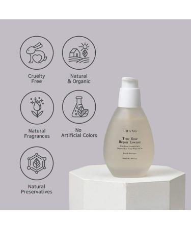 True Rose Repair Essence - Cosmos Natural Certified | Deep Healing Moisturizer with 50.7% Rosa Damascena & Rose Essential Oil | Soothes Redness | 1.69 Oz - Buy Online on SooperMarket.com