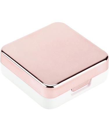 Akozon Lens Kutusu - Cute Pink Contact Lens Container Set with Mirror | Soft Travel Eye Care Storage Box - Buy Online on SooperMarket.com