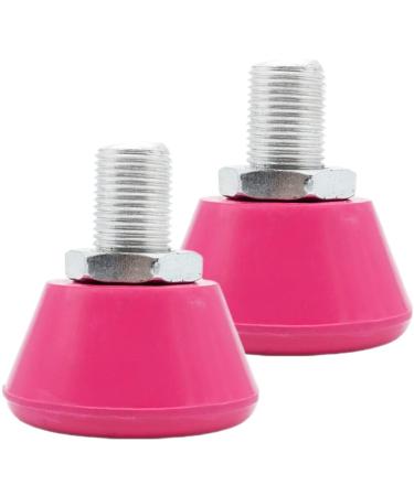 2pcs Rubber Roller Skate Toe Stoppers, Roller Skates Toe Stops Plugs, Rubber Brake Block Stoppers, Toe Stops Replacement Skate Accessories Rosy